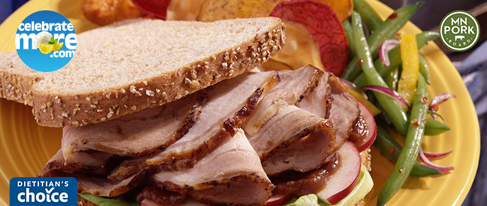 Marinated Pork and Spicy Apple Butter Sandwiches